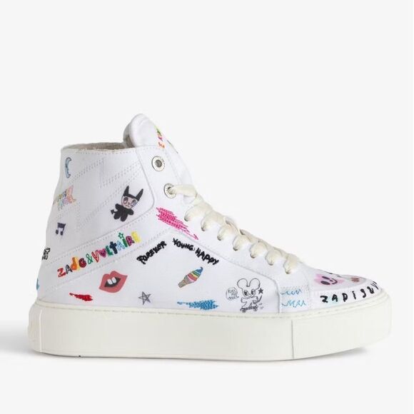 Zadig & Voltaire  Flash Chunky High-Top Sneakers new ( small flaw) size 36 - Picture 1 of 16